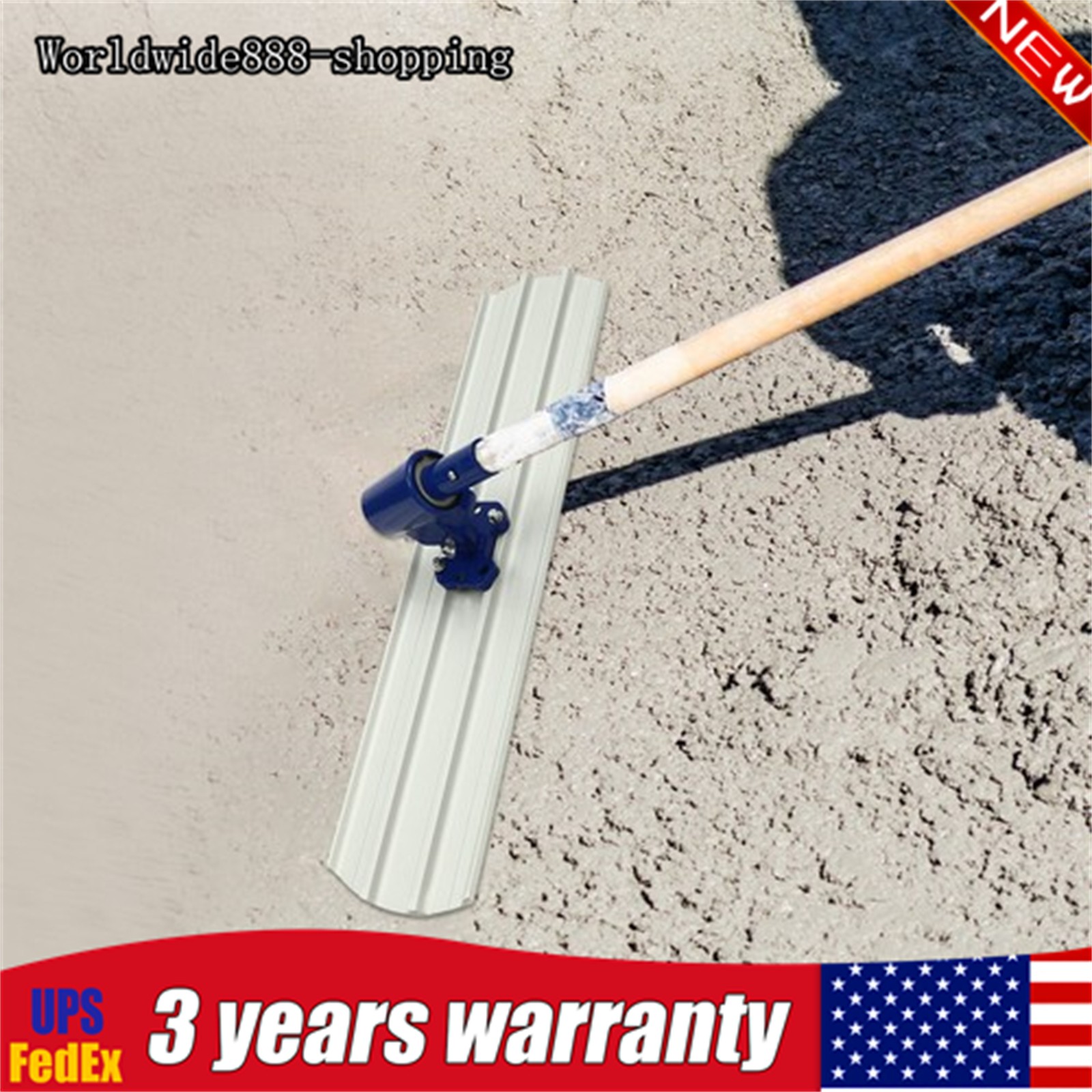35.43*7.87“ Titanium-Magnesium Alloy Trowel Concrete Finishing Tool W/ Connector