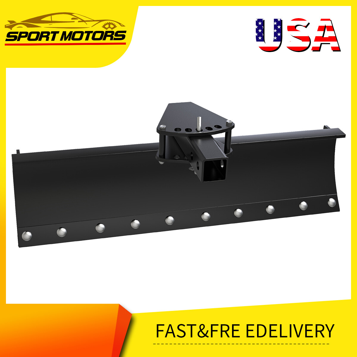 ATV/UTV Scrape Blade Implement 42″ Tow Behind Box Scraper 2″ Inside Imple Lift
