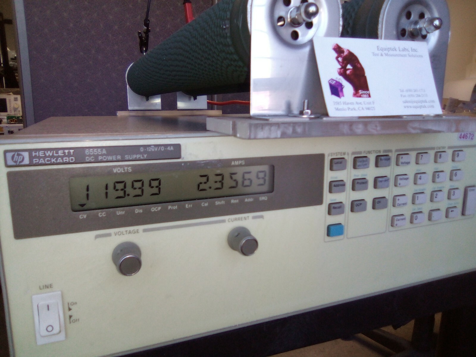 HP 6655A 0 to 120 Volt Programmable Lab Power Supply with constant current mode