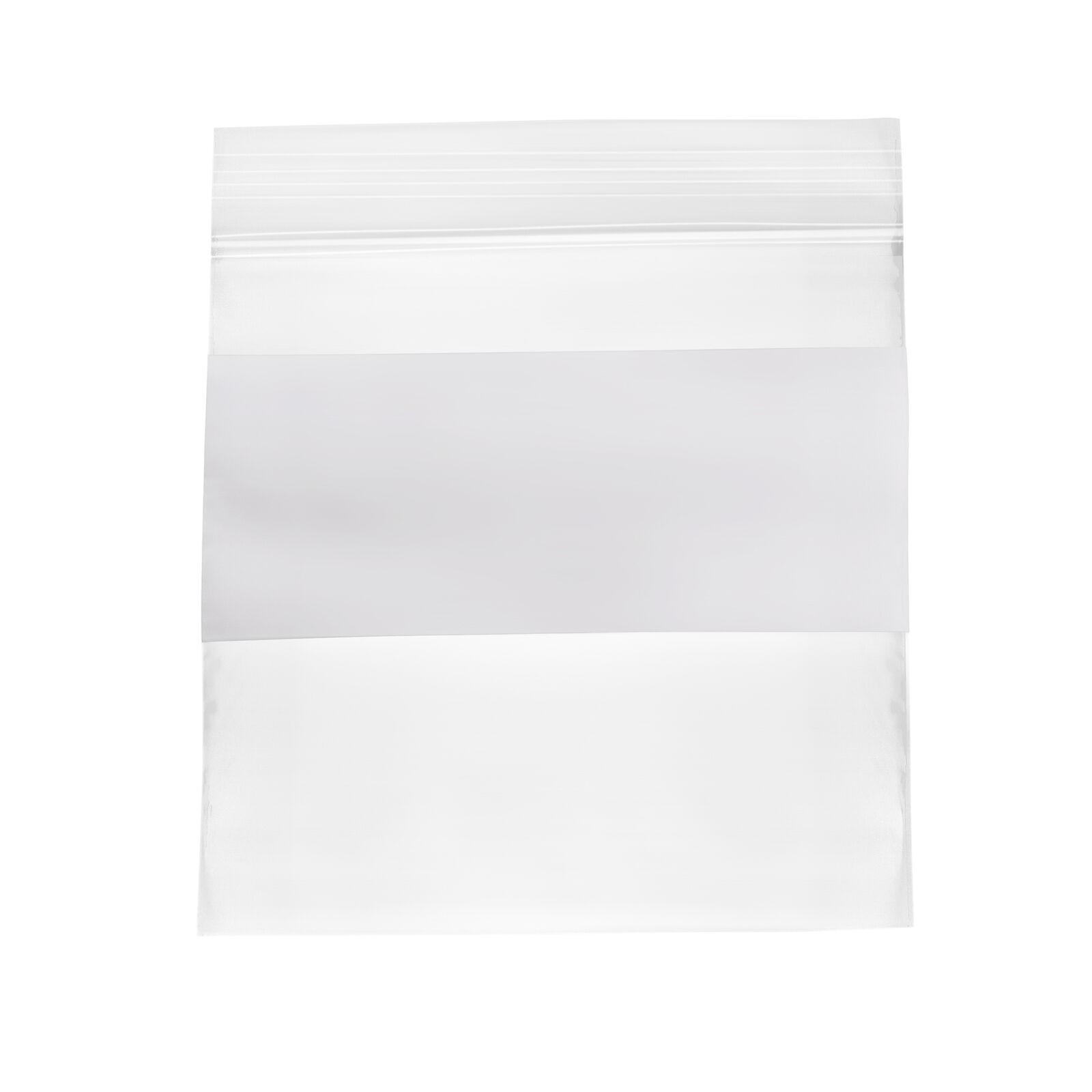 2 Mil Clear Reclosable Poly Bags with White Block Zipper 4″ x 4″ Pcs of 10000