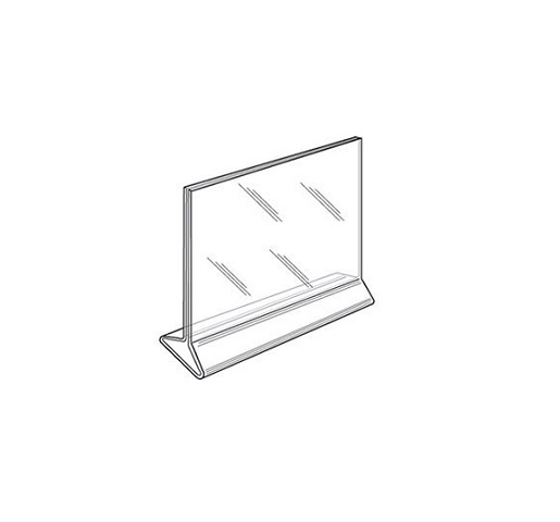 Dazzling Displays 10 Acrylic 11″ x 8.5″ Horizontal Top Load Sign Holders