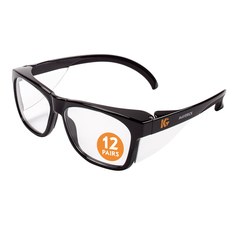 Kleenguard V30 Maverick Safety Glasses 49309 Anti-Fog Coating Clear Lenses