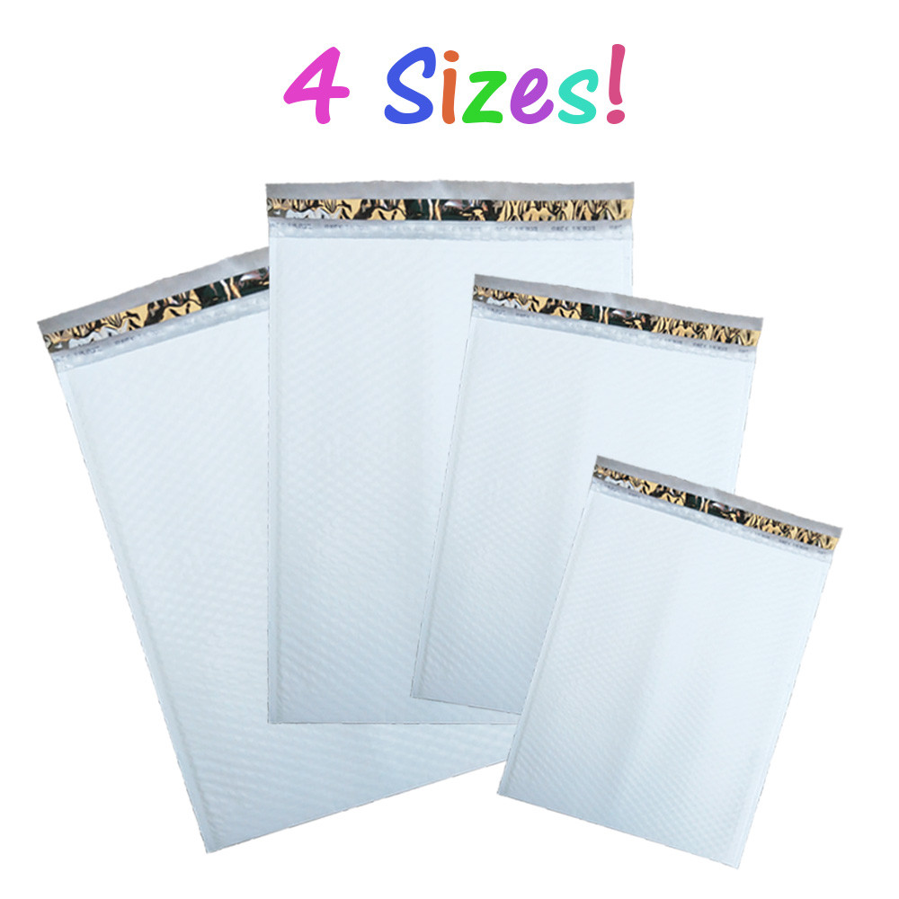 14×19, 12×18, 9×13, 8×12, White Poly Bubble Mailing Envelopes Padded #7, #6,4,2