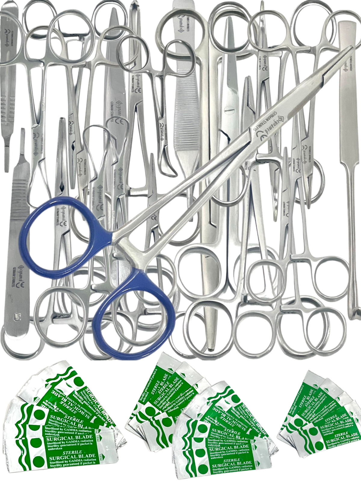 PREMIUM GERMAN 82 PCS GENERAL SURGERY SPAY PACK SURGICAL DENTAL INSTRUMENTS KIT