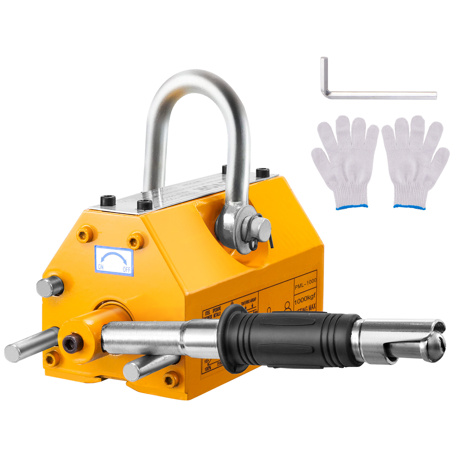 Permanent Magnetic Lifter Lifting Magnet 2200 lb/1000 kg Neodymium Hoist
