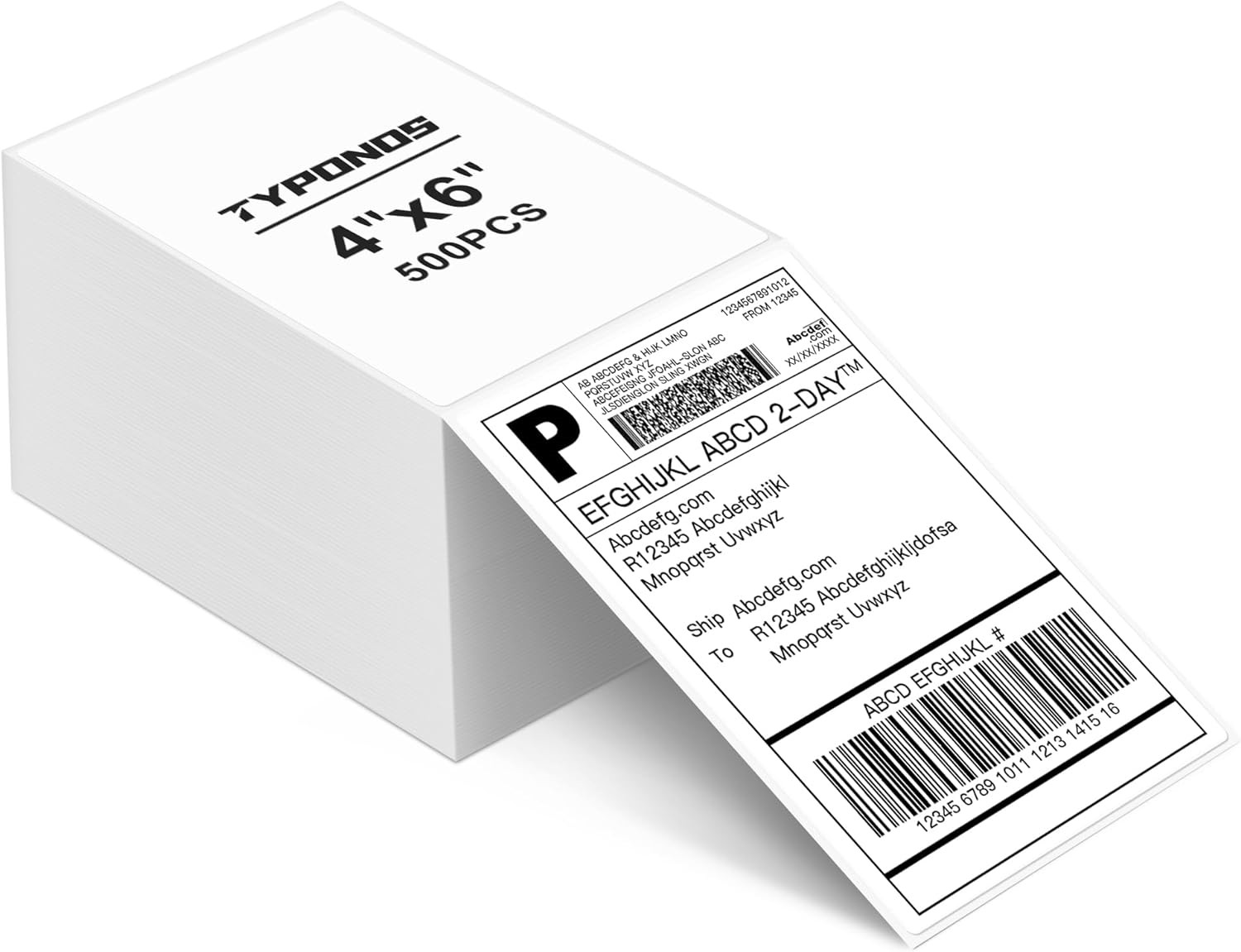 4×6 Thermal Direct Shipping Label Compatible with MUNBYN, Rollo, IDPRT SP420,