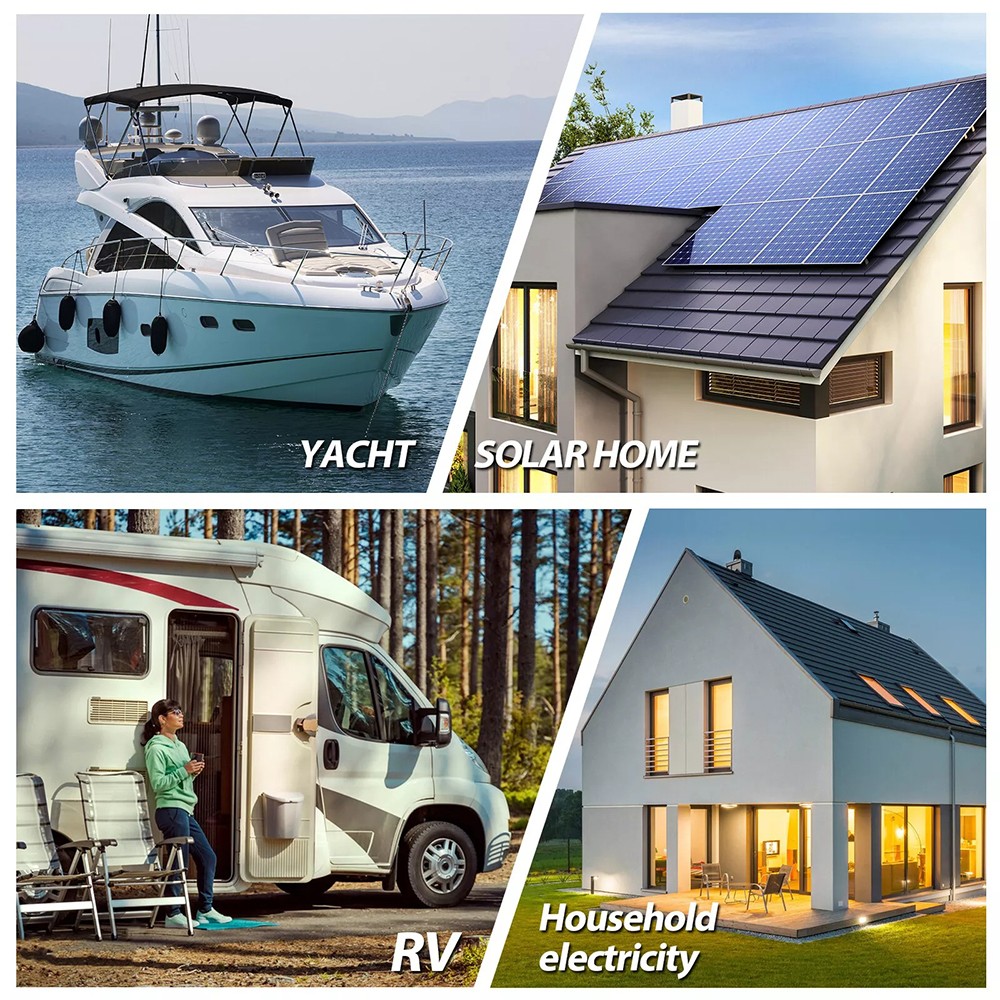 300Ah 12V LiFePO4 Lithium Battery Deep Cycle Built-in BMS For Solar RV Off-grid