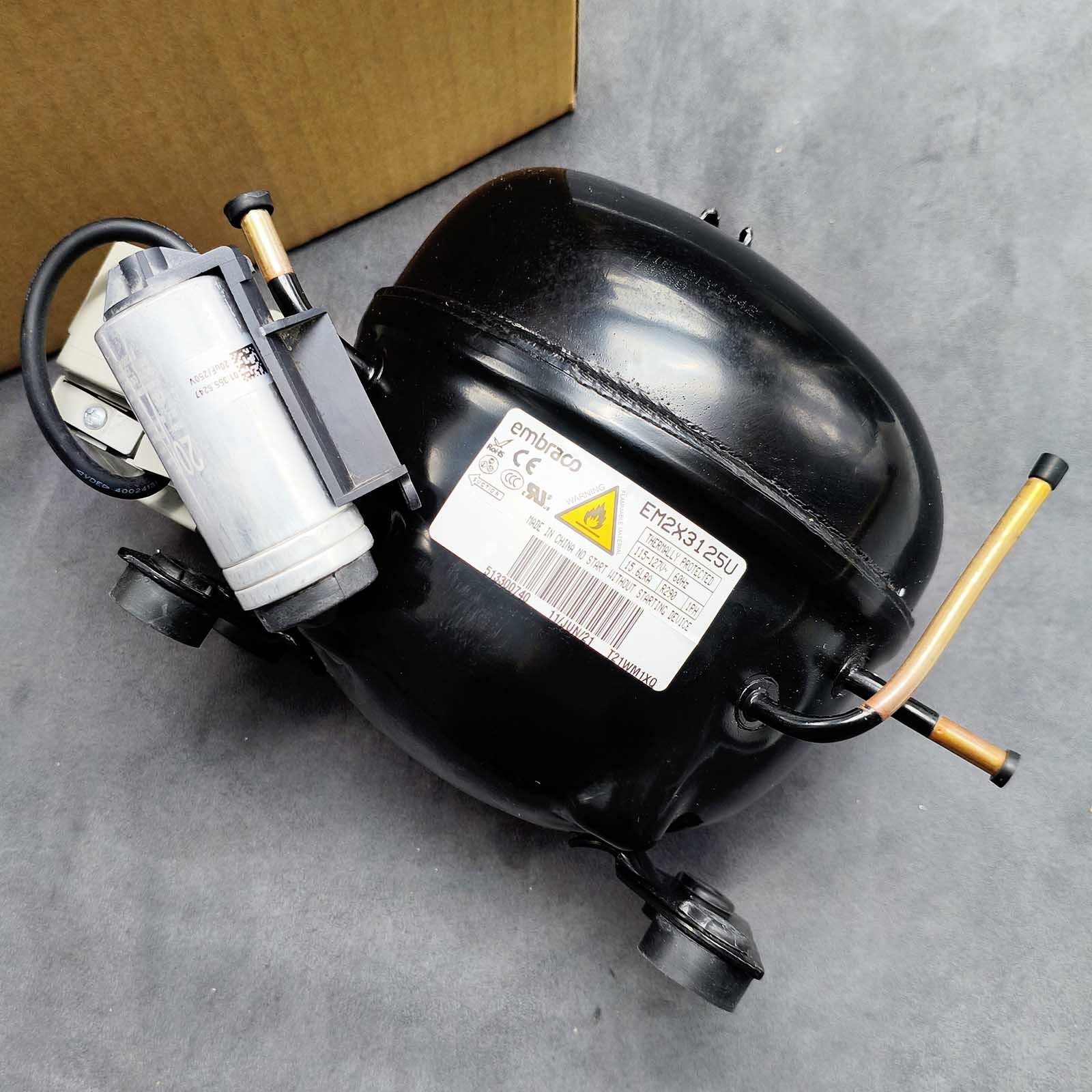 New Thermally Protected Compressor 115-127V 60 Hz 1PH for Embraco EM2X3125U