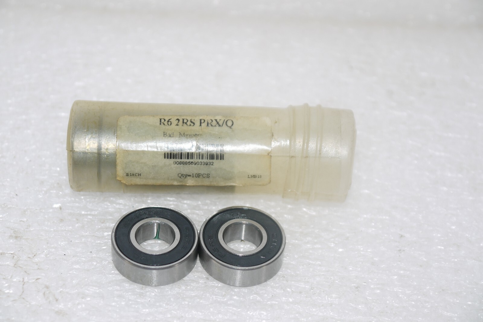 BL PRECISION BALL BEARING R6 2RS PRX/Q MINIATURE 0.375IN BORE LOT OF 2 NEW