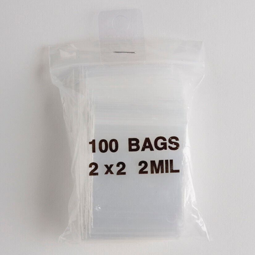 1000/PCS 2″x2″ Clear Reclosable Seal Bag Plastic Poly Zip Lock Bags Jewelry 2Mil