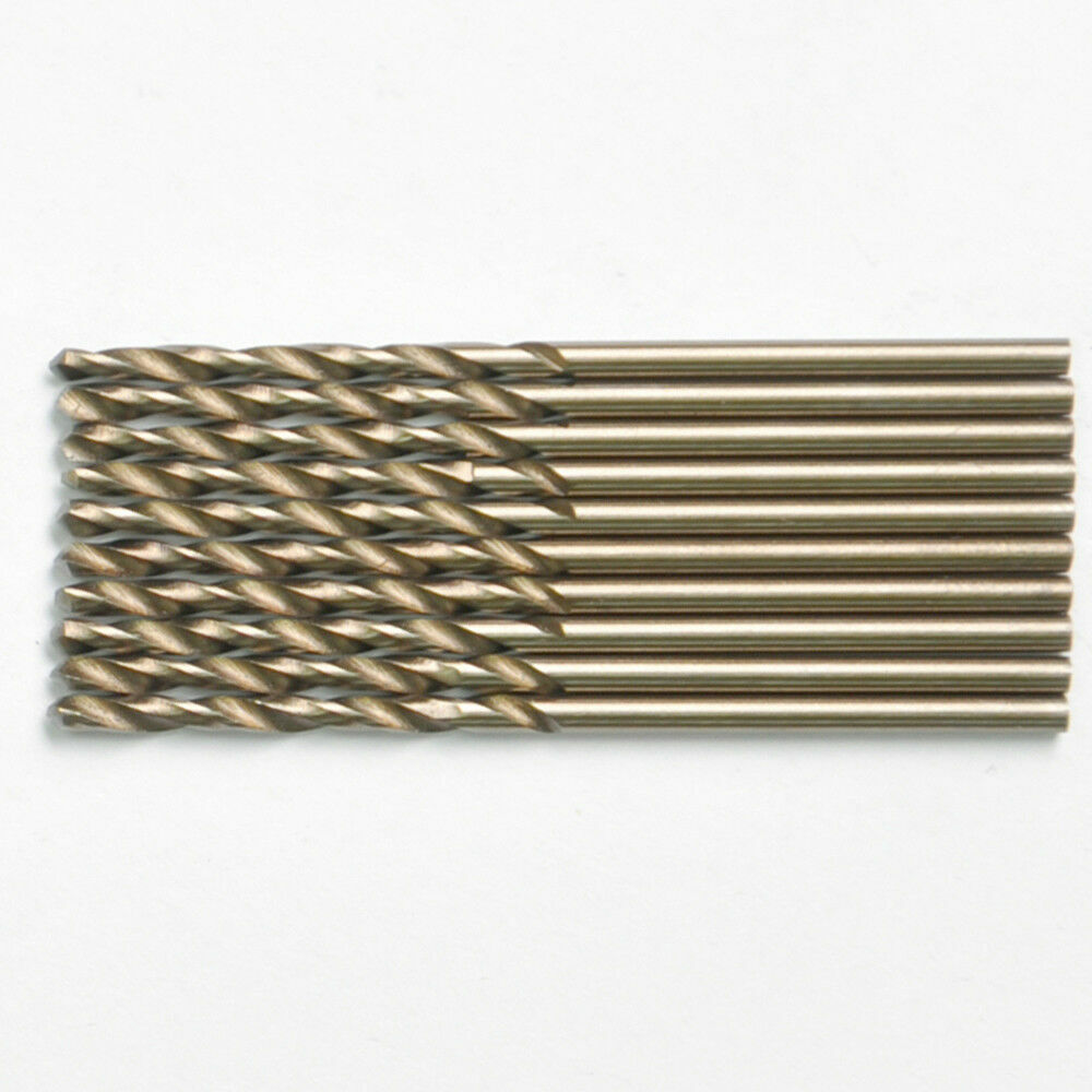 Drillforce 10PC 3/32″ Cobalt Drill Bit Set HSS M35 Jobber Length Metal Drill Bit