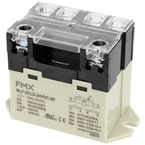 FMX RLF-2CLD-24VDC-SF-10PK, Power Relay, DPST, 30A, 24V DC coil, 10pcs
