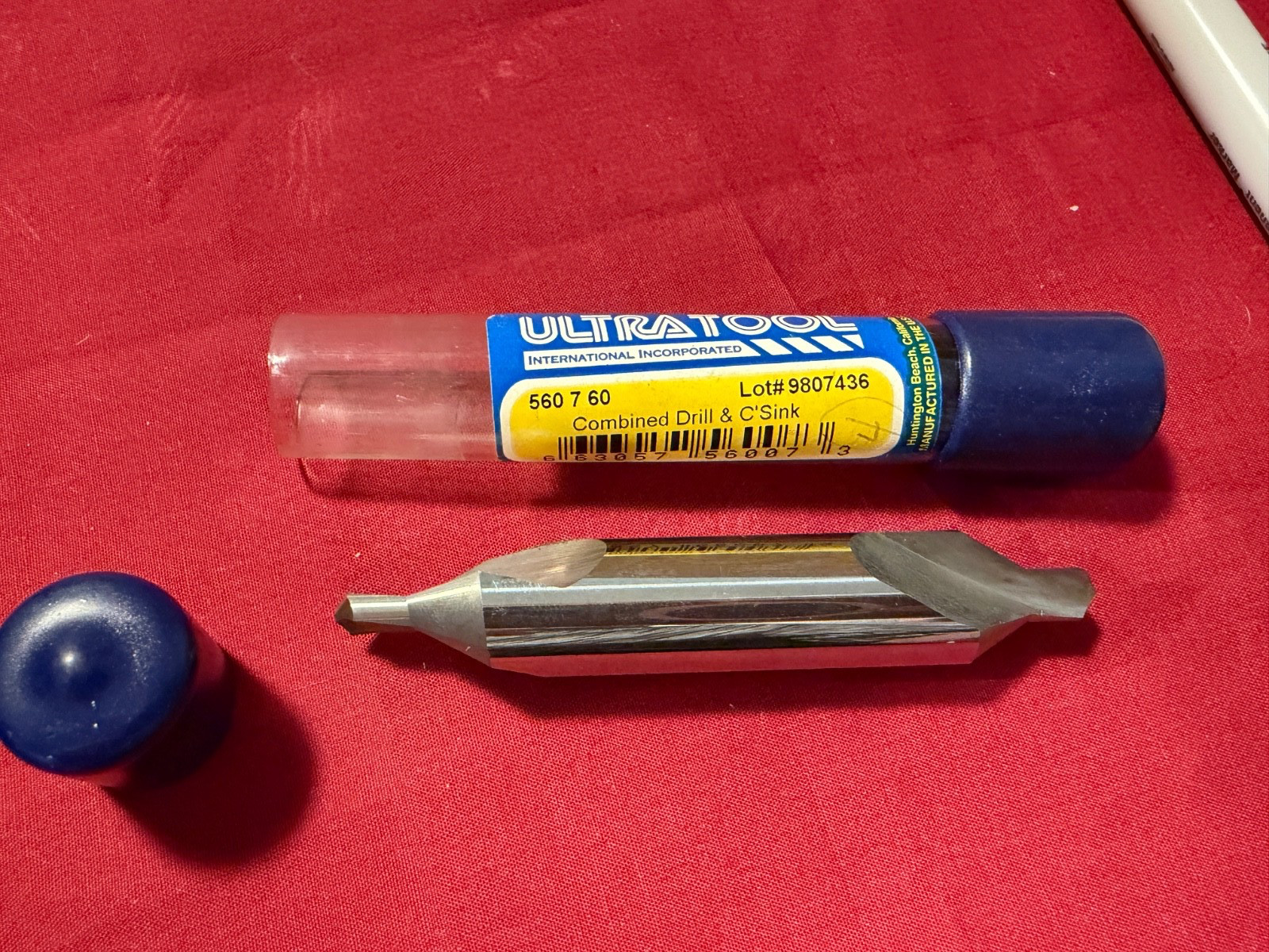 UltraTool Solid Carbide Center Drill 60 Deg Countersink #7 (5/8″ Body) NEW