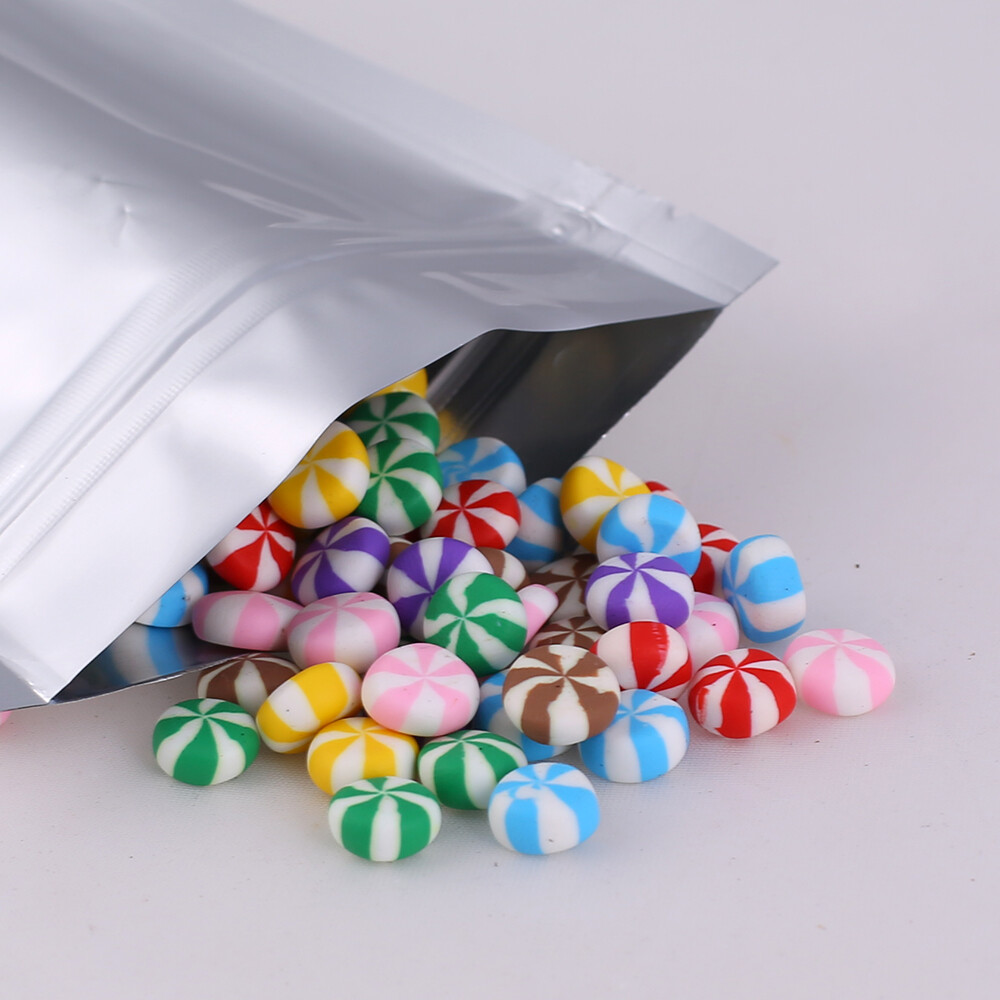 New Heavy Duty Silver Stand Up Mylar QuickQlick™ Resealable Bags Different Sizes