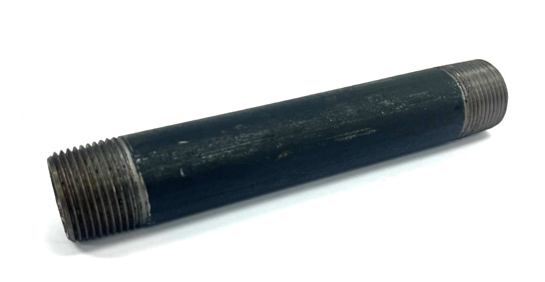 PIPE NIPPLE 3/4 X 6″ BLACK STEEL MNPT THREAD COUNT 14 LOT OF 9