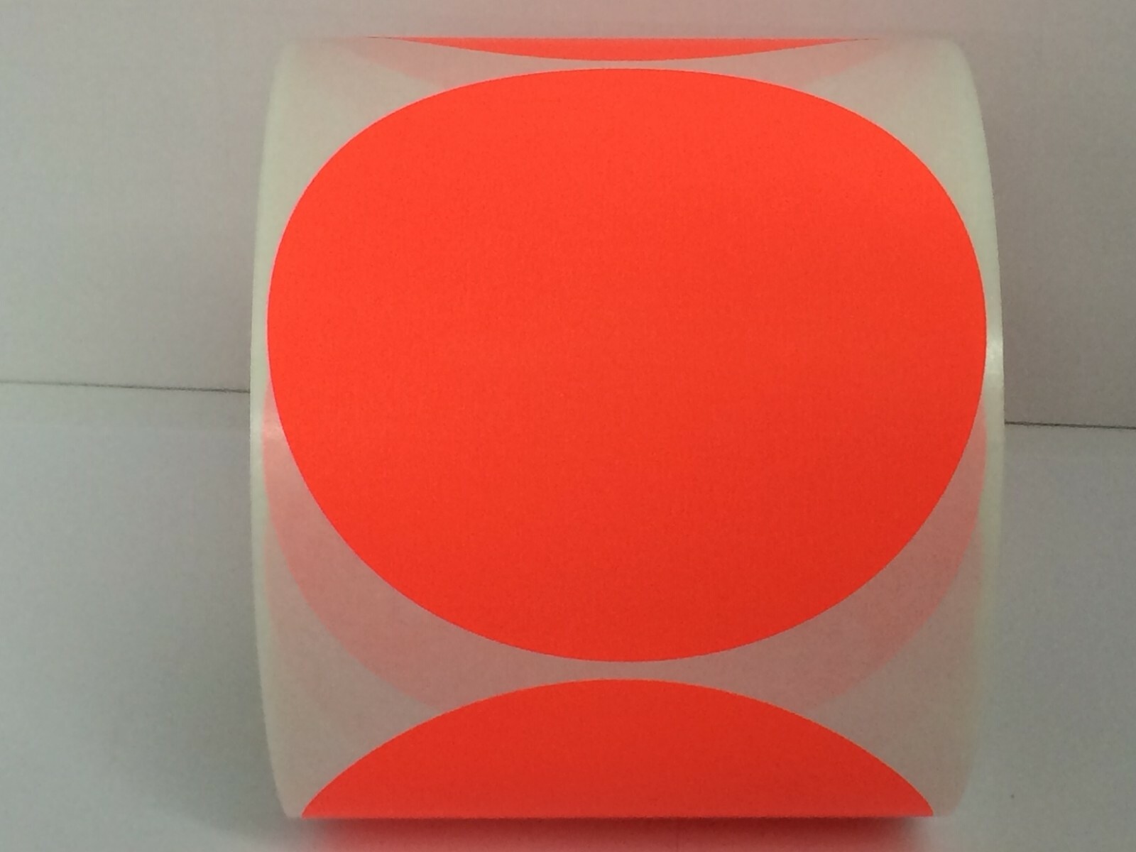 Inventory Dots 1 Roll of 500 Labels 1″ BRIGHT Red Round Colored labels
