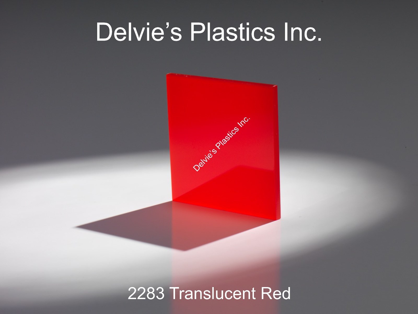1/4″ 2283 Translucent Red Cell Cast Acrylic Sheet 12″ x 12