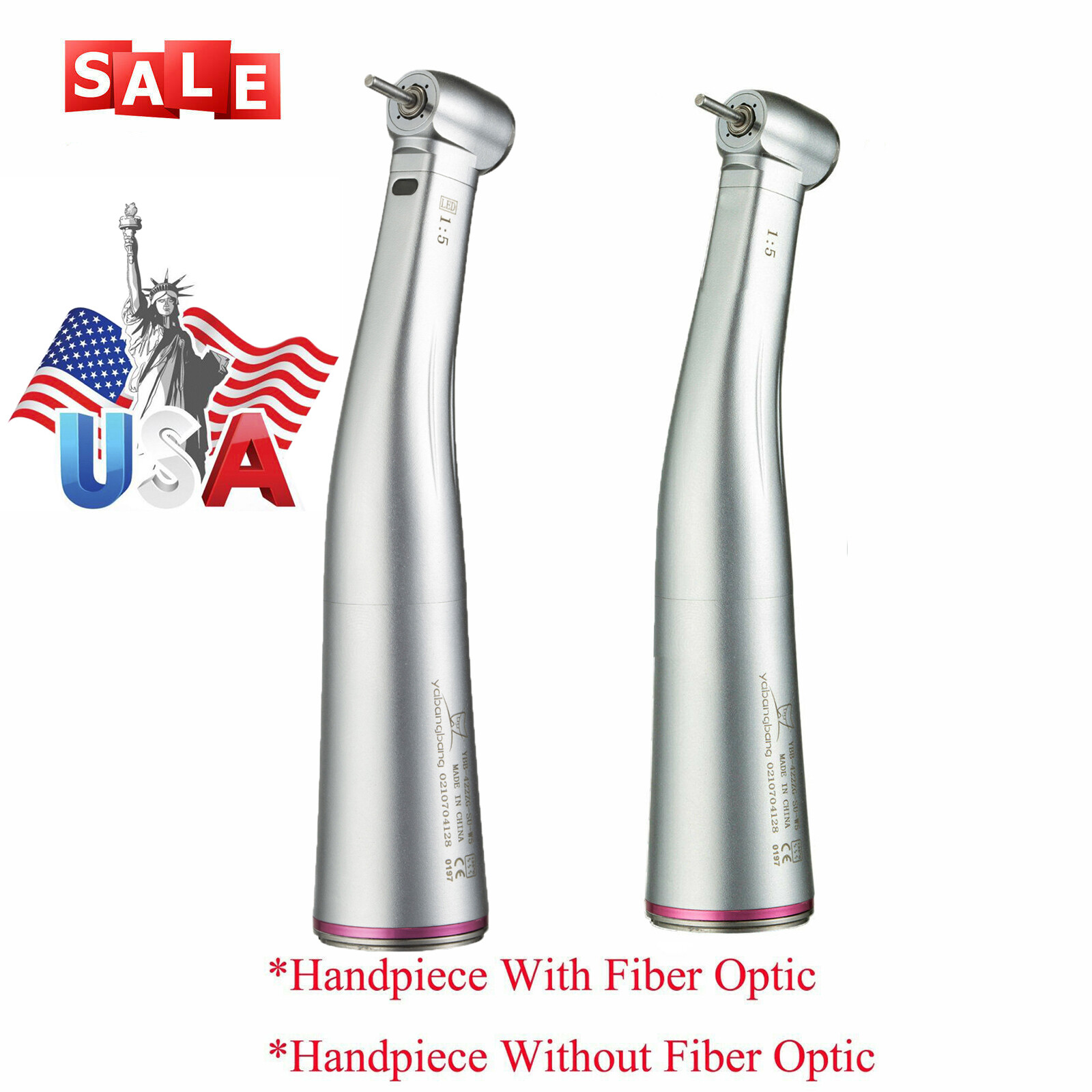 Ti-MAX X95L Dental 1:5 Fiber Optic Contra Angle Low Speed Handpiece For NSK