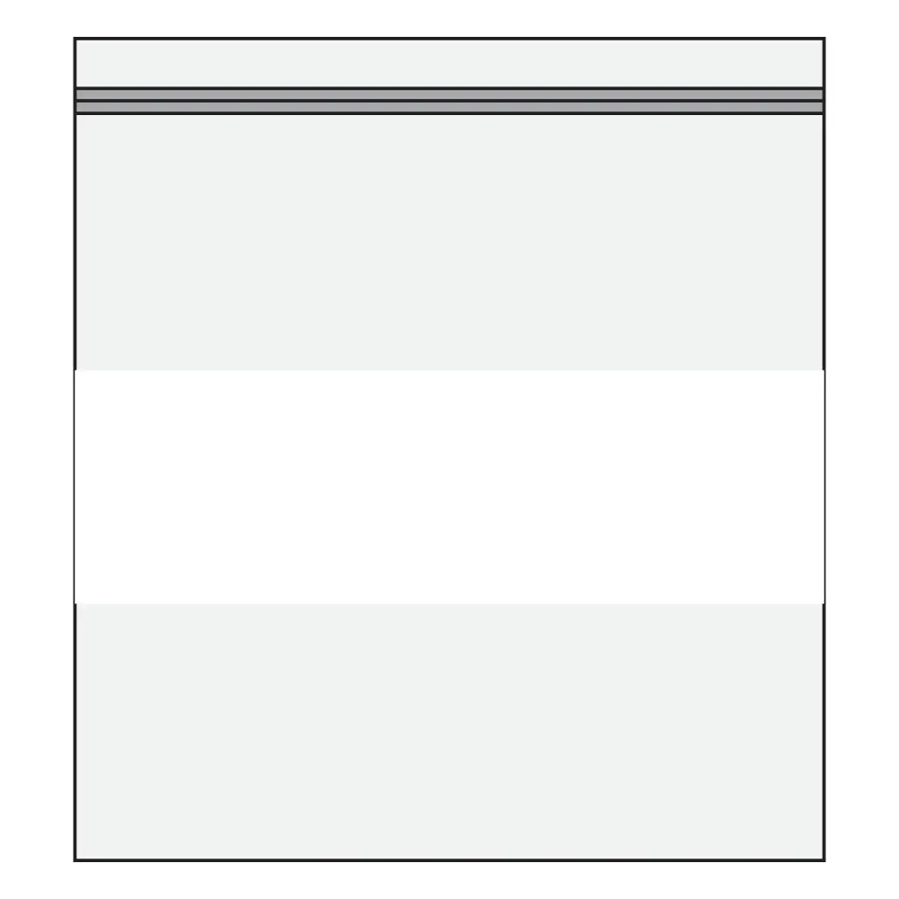 100 ~ 1,000 Pieces White Block Reclosable Plastic Bags 4″ x 4″