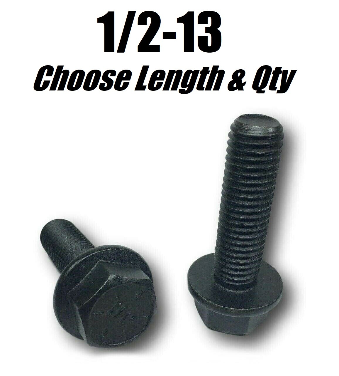 1/2-13 Grade 8 Flange Frame Bolt Black Phosphate & Oil (All Sizes & Qty’s) 1/2″