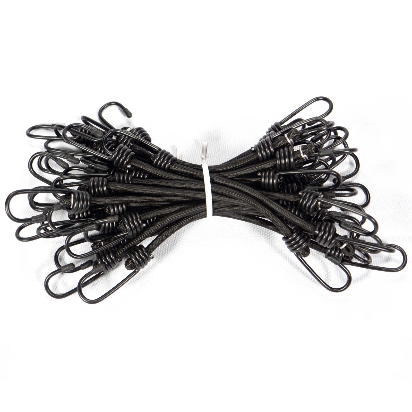 5/16 Inch x 18 Inch Black Bungee Cords Bundle of 25