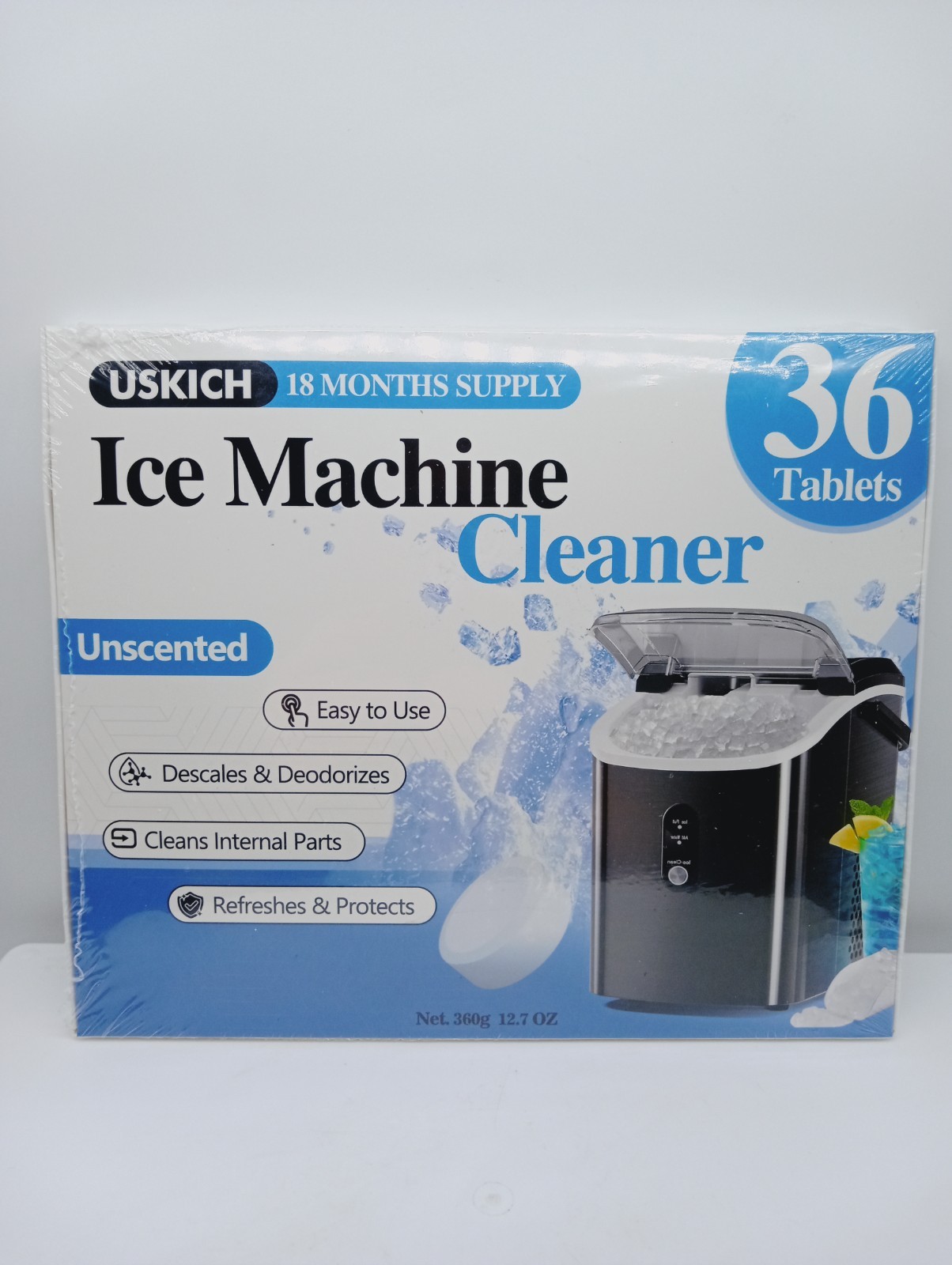 All-in-One Ice Maker Cleaning Tablets, 36 Pack – Easy, Effective Maintenance