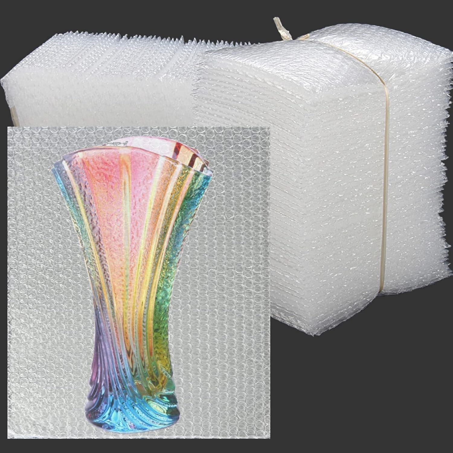50 Pcs Bubble Pouches Wrap – 12’x12′ Clear Bubble Out Bags for Packing Fragil…