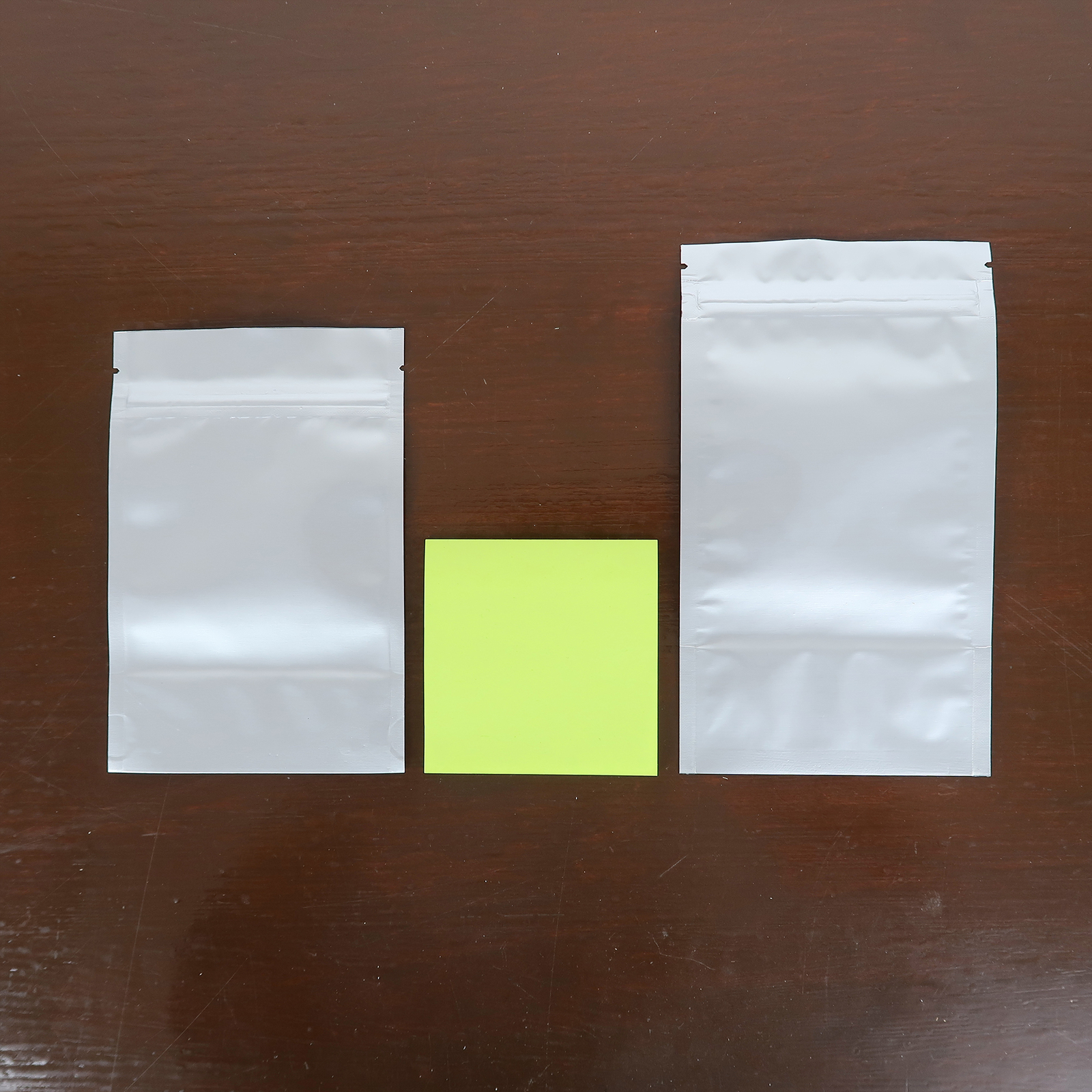 New Heavy Duty Silver Stand Up Mylar QuickQlick™ Resealable Bags Different Sizes