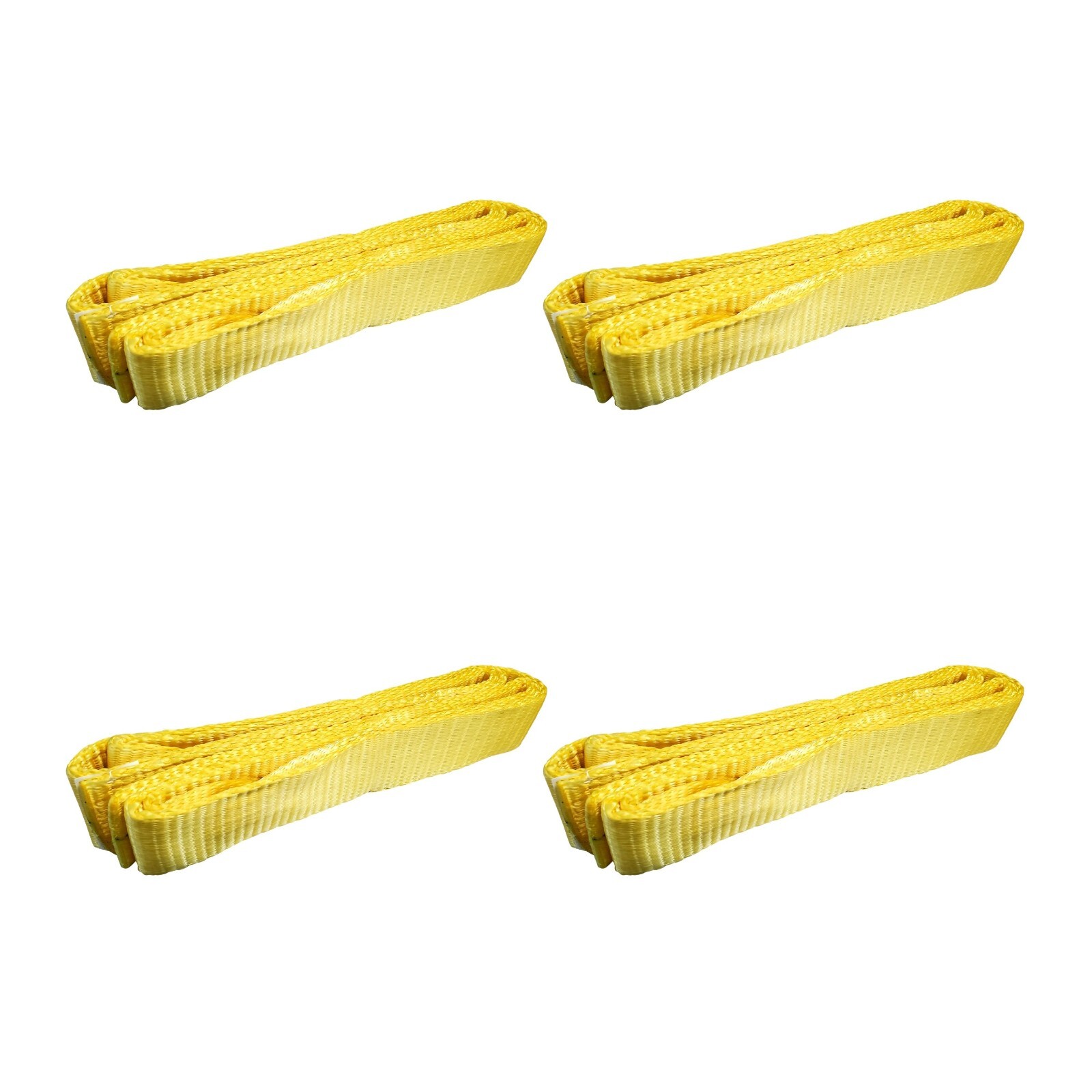 4 Pack 2″ x 9ft Twisted Eye Web Sling Lifting Strap Industrial 3100 lbs