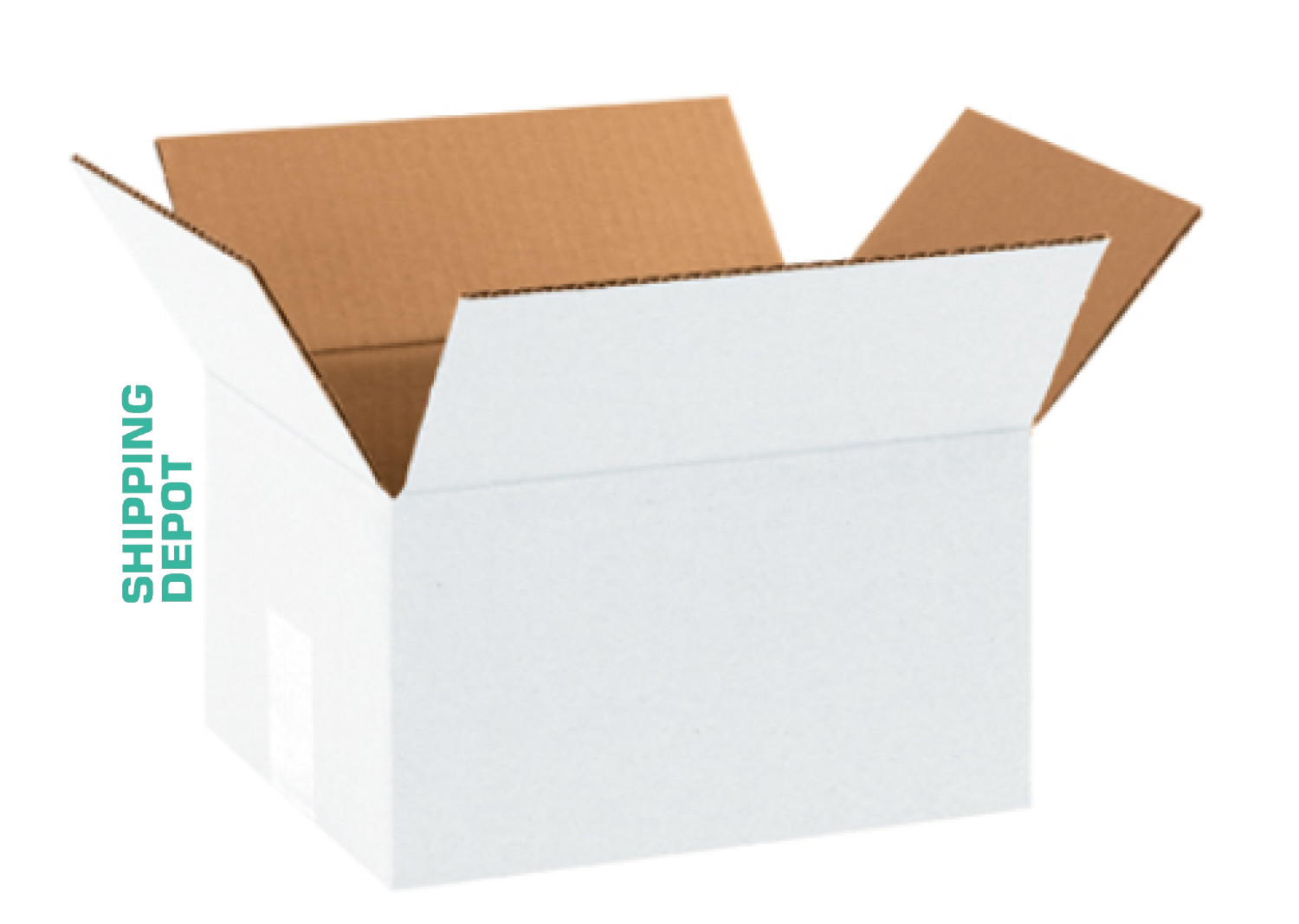25~ 8x6x4″ Cardboard Corrugated Boxes White Great up to 65 lbs by Shipping Depot