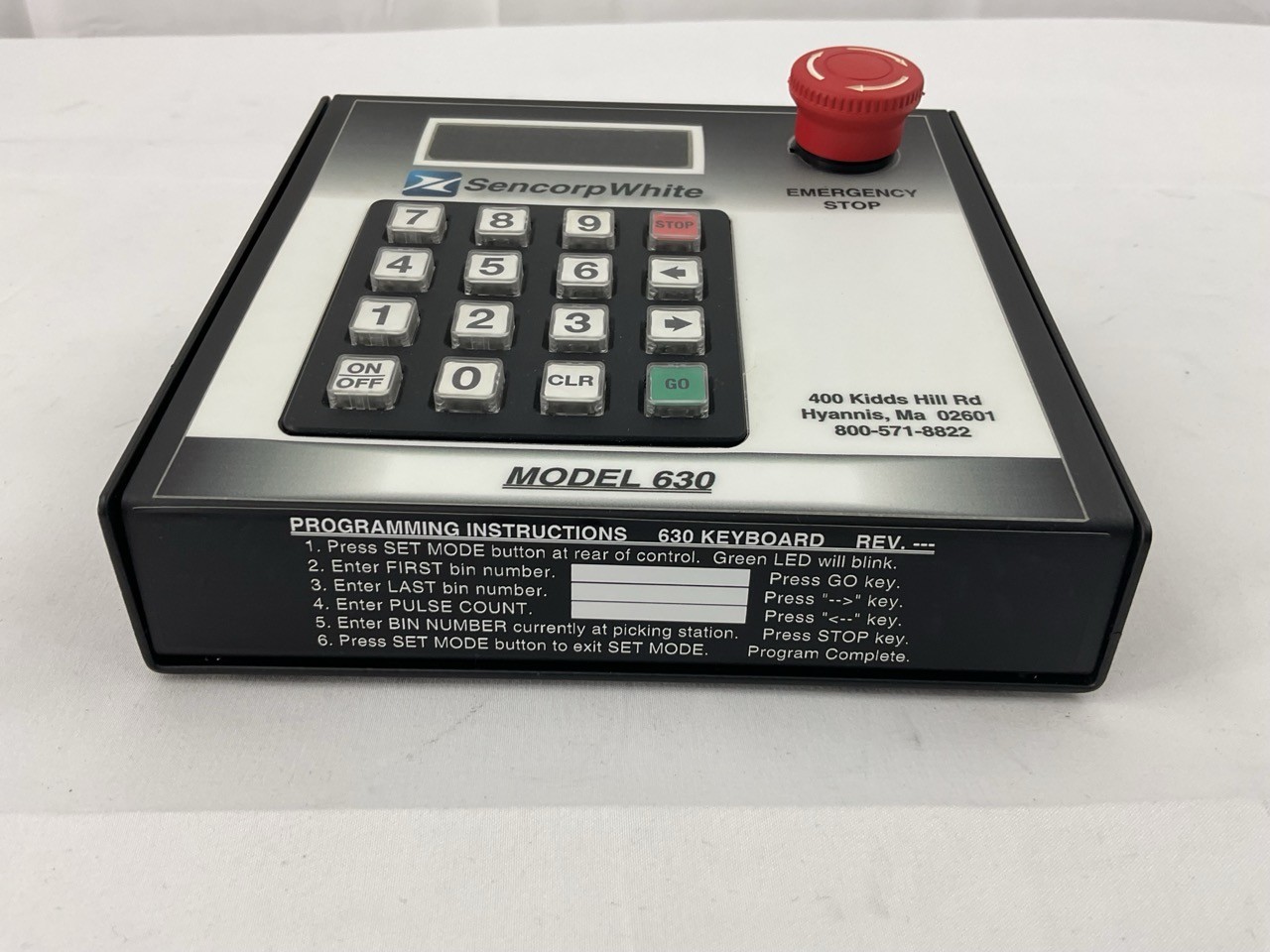 SencropWhite Temperature Carousel Controller Model 630 Test Equipment Industrial