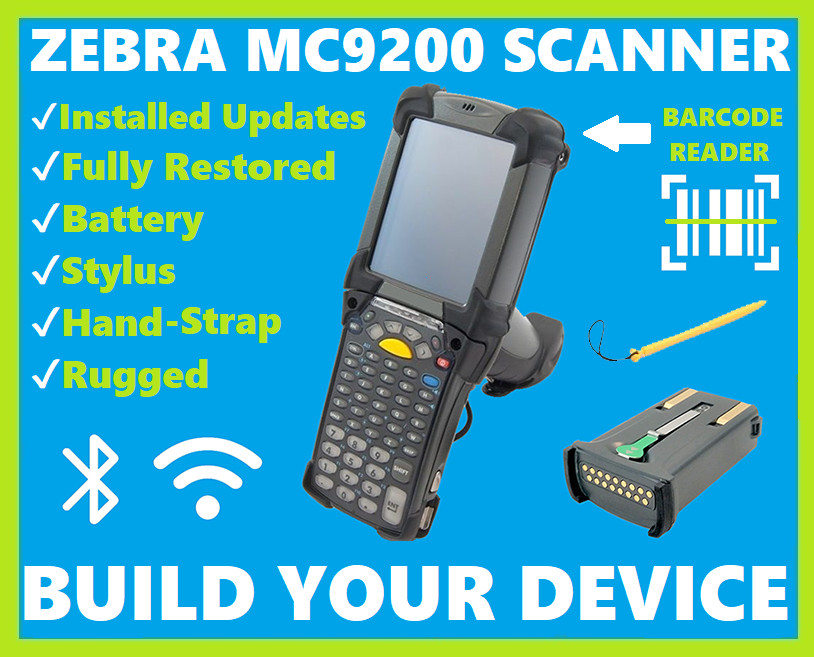 Zebra MC92N0-G Warehouse Wireless Barcode Scanner, BUILD YOUR OWN MC9200!🔥🔧⭐