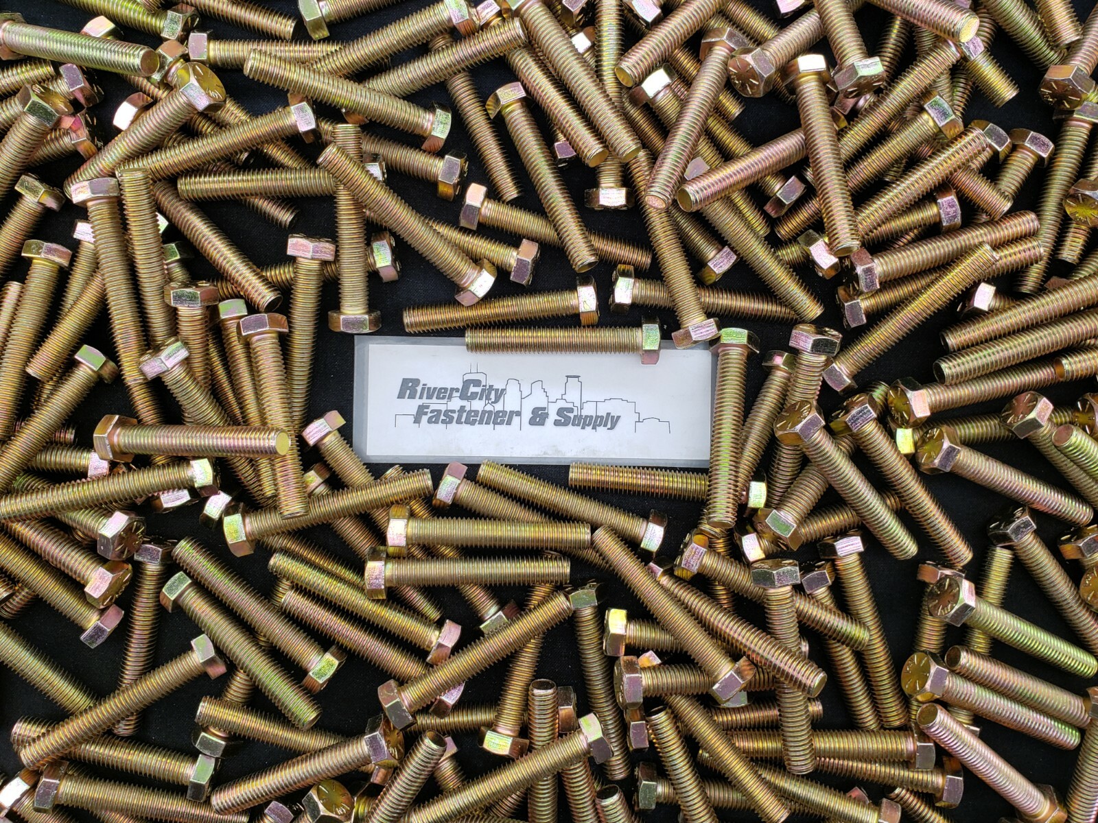 (5) 1/2-13×3 Grade 8 Tap Bolts 1/2x13x3 Hex Head Screws .50 x 3.00 Full Thread