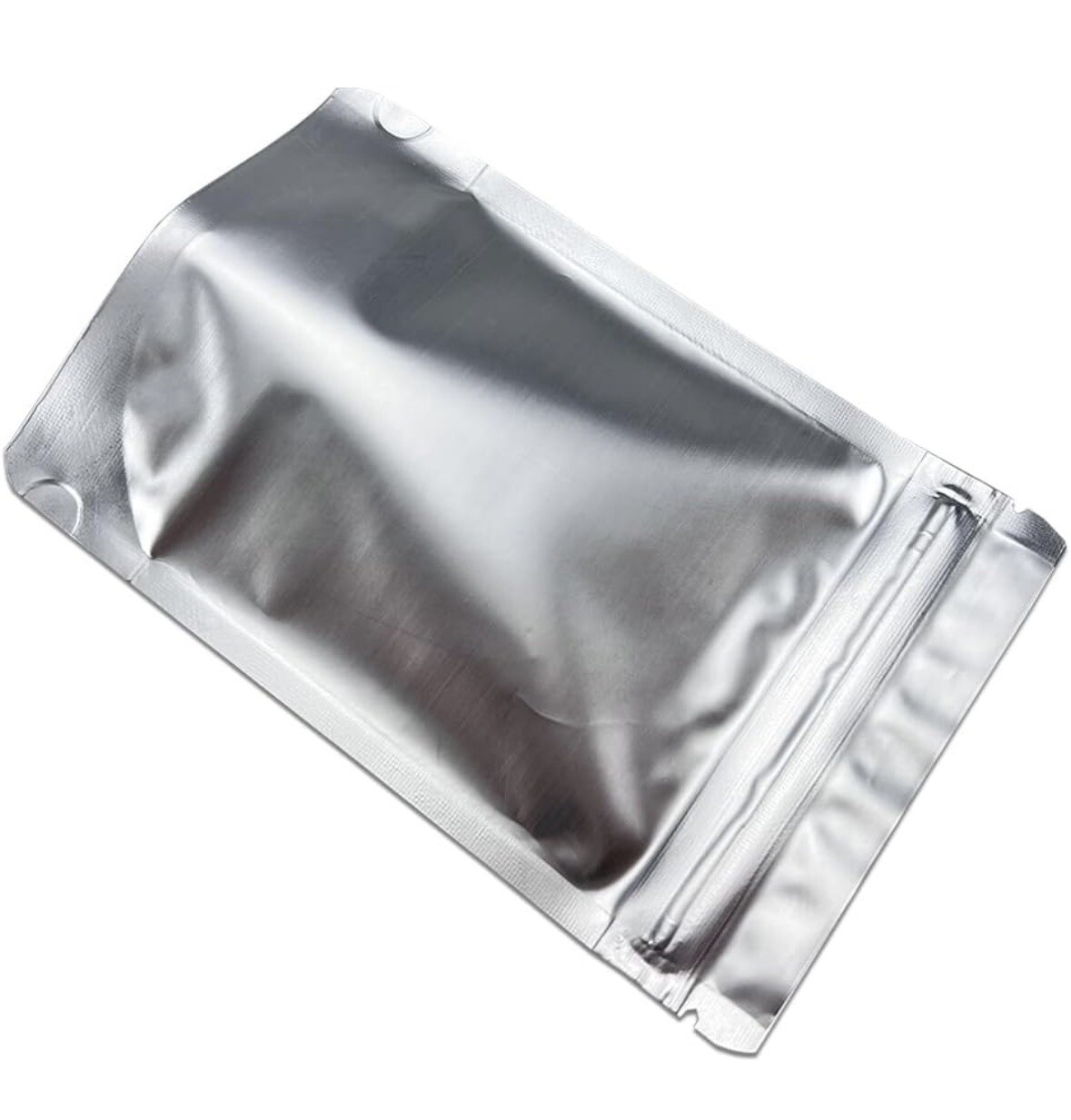Mylar Bags (500 Count) | 5×8” Heavy Duty Silver Stand Up Resealable Pouch