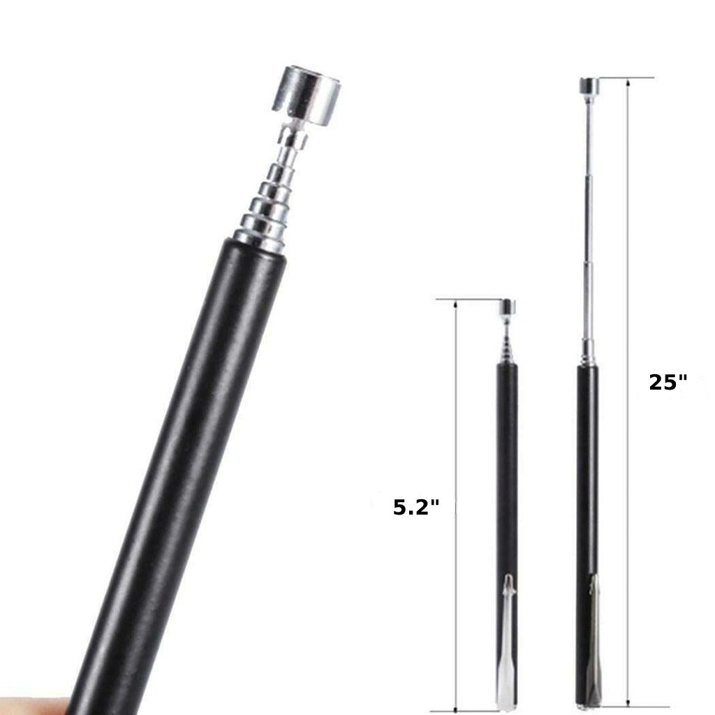 Telescoping Pocket Magnetic 3 1/2 Lb Pick Up Tool Extends to 25 Inches 1/2/5 Pcs