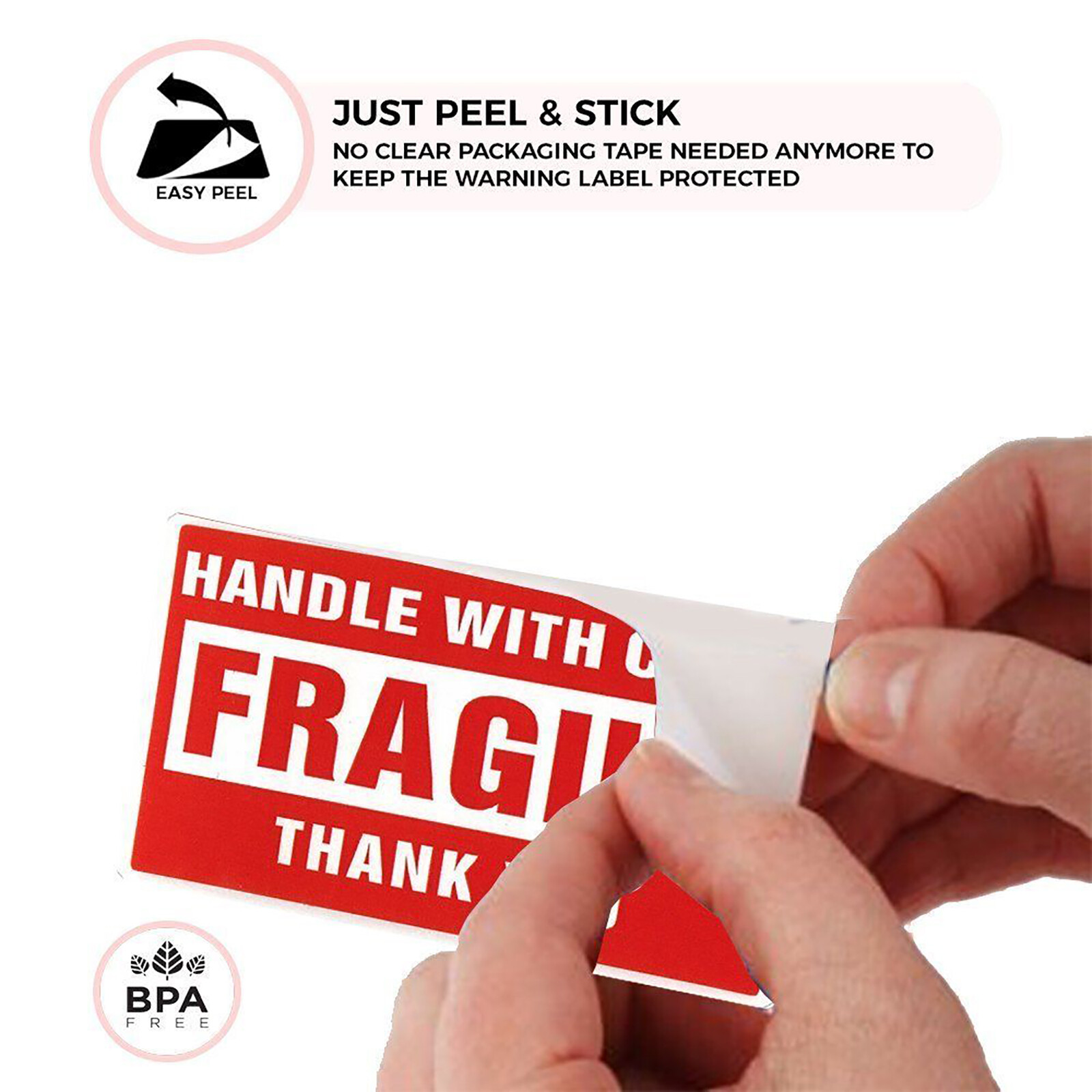 3″x5″ Fragile Stickers Handle With Care Warning Mailing Shipping Labels 500/Roll