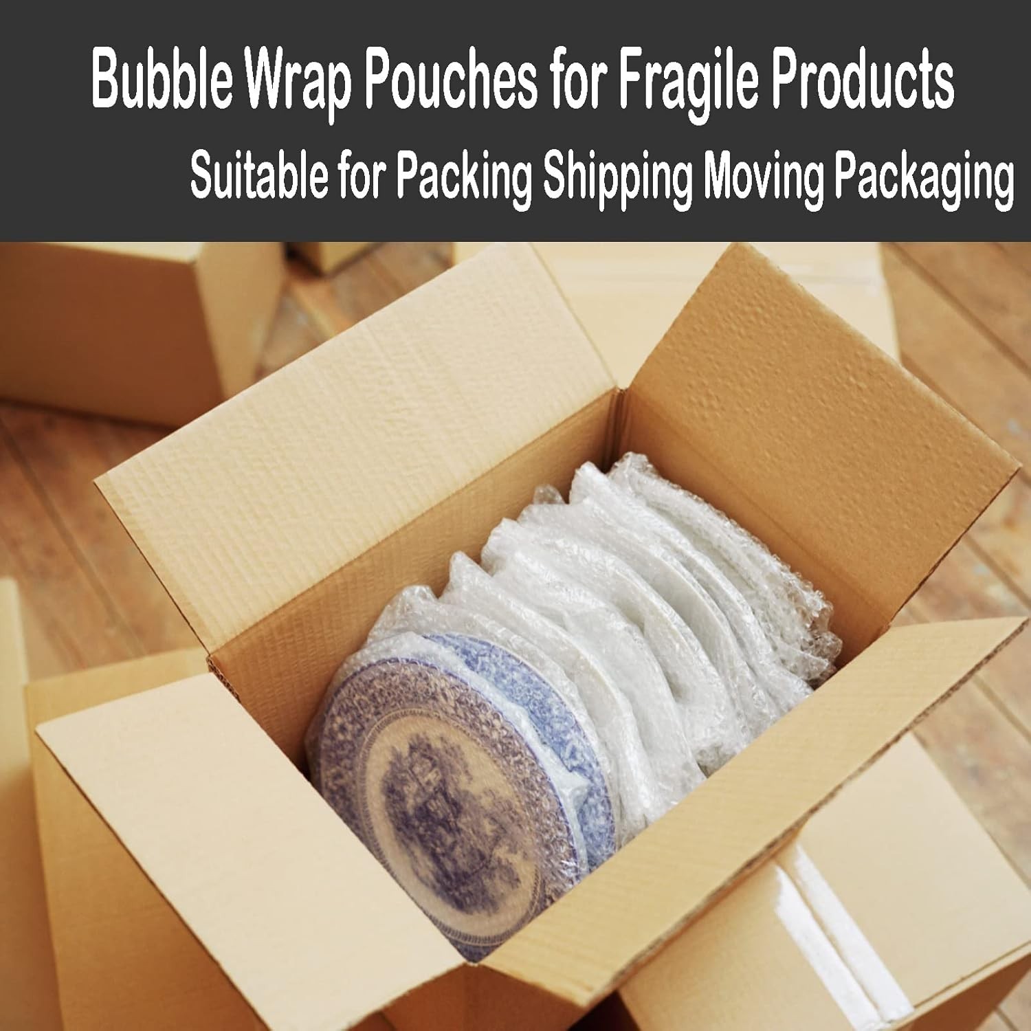 50 Pcs Bubble Pouches Wrap – 12’x12′ Clear Bubble Out Bags for Packing Fragil…