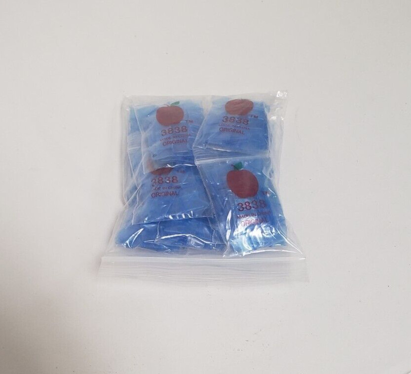 Apple Mini Zip Resealable Bags 3/8″ x 3/8″ Blue Baggies 3838 1000ct. NEW