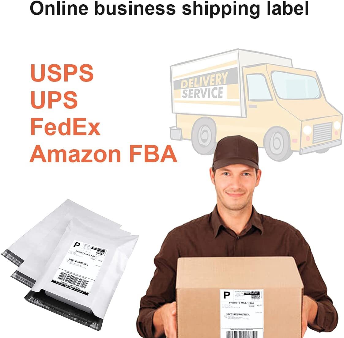 1000 Value 8.5″ X 5.5″ Half Sheet Self Adhesive Shipping Labels 2 Per Sheet
