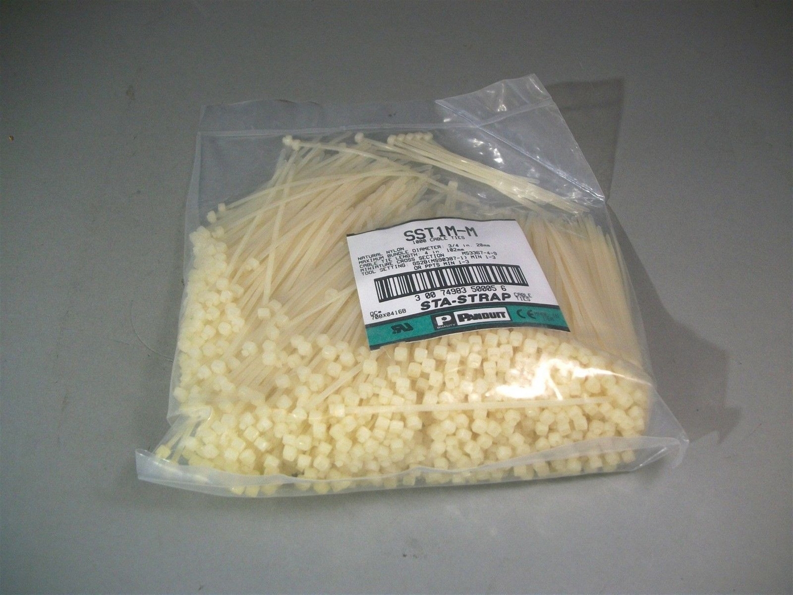Panduit SST1M-M Cable Ties ( Lot Of 1,000 Pieces)
