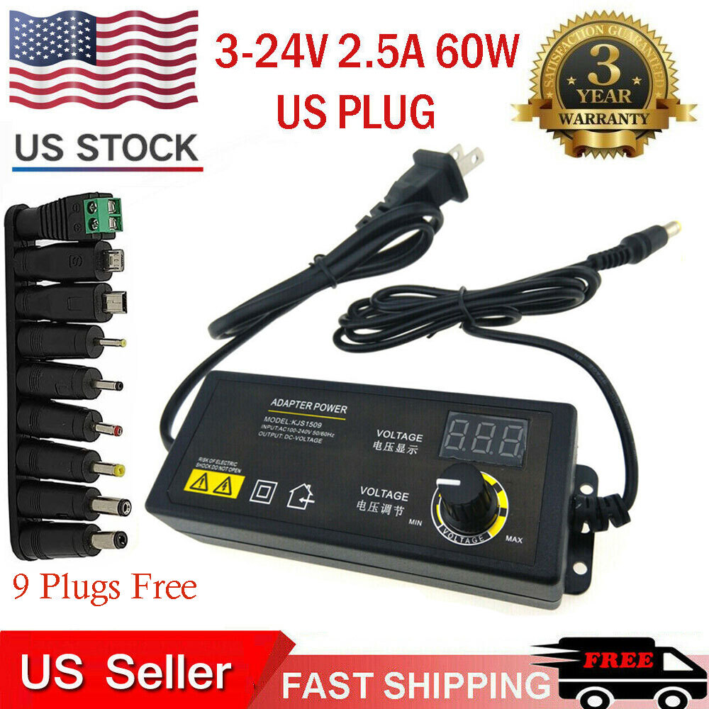 Adjustable power supplies Voltage 3 to 24V AC/DC Switch Power Supply LED Display