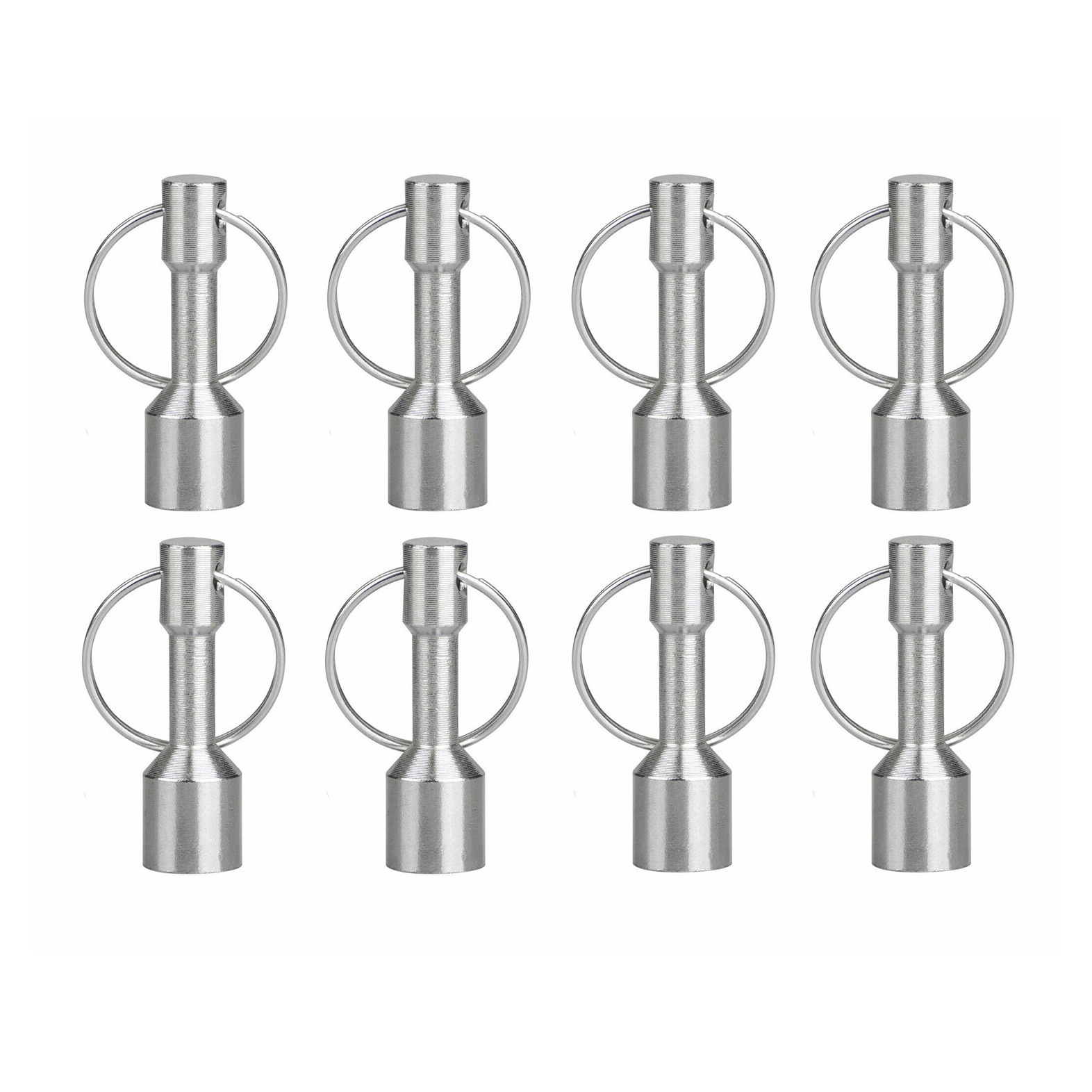8X Magnet Keychain for Testing Gold Silver Brass Coins Jewelry Key Hanger Holder