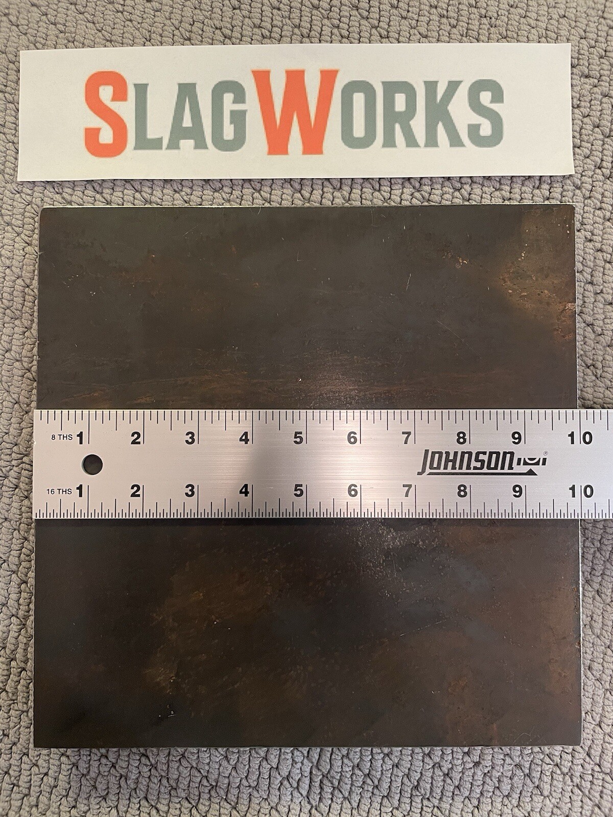 3/8x10x10 inch steel plate 10”x10” A36 Hot Roll Flat .375″ Thick
