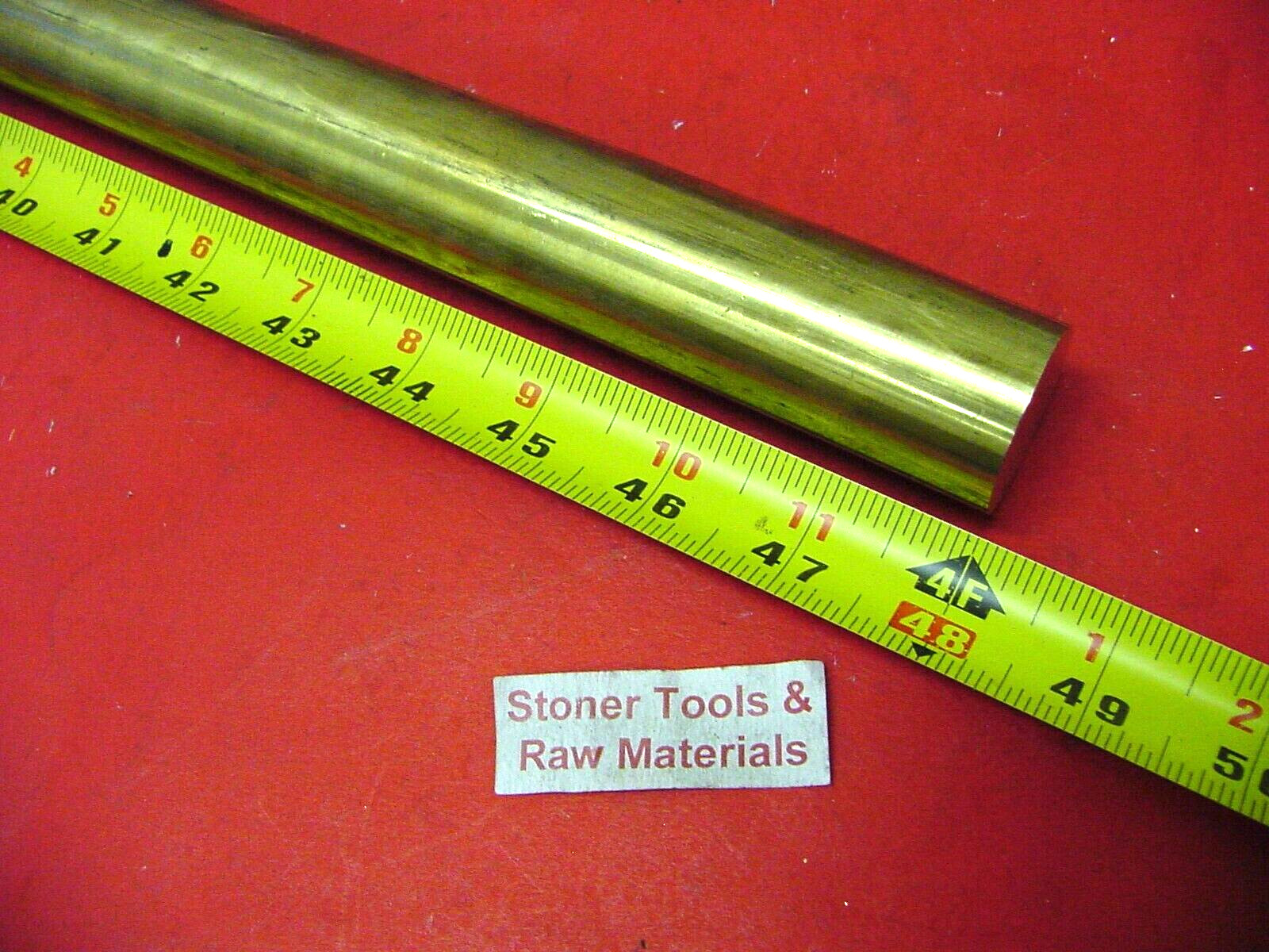 1″ C360 BRASS SOLID ROUND ROD 48″ long New Lathe Bar Stock 1.00″ 1/2 Hard