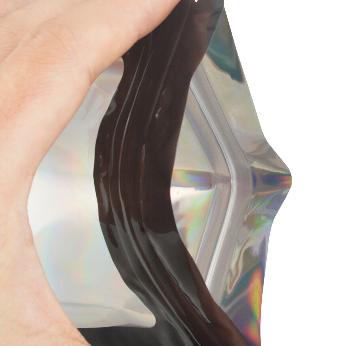 Holographic Mylar Bags Smell Proof Food Storage Zip Seal Foil Pouch Candy Bag