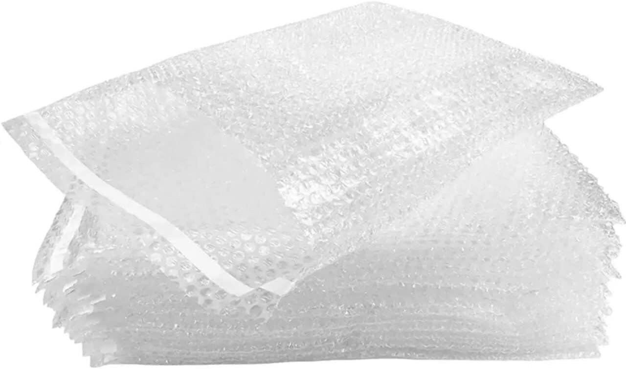1500 – 4×5.5 Bubble Out Pouches Bags Wrap Cushioning Self Seal Clear 4″ x 5.5″
