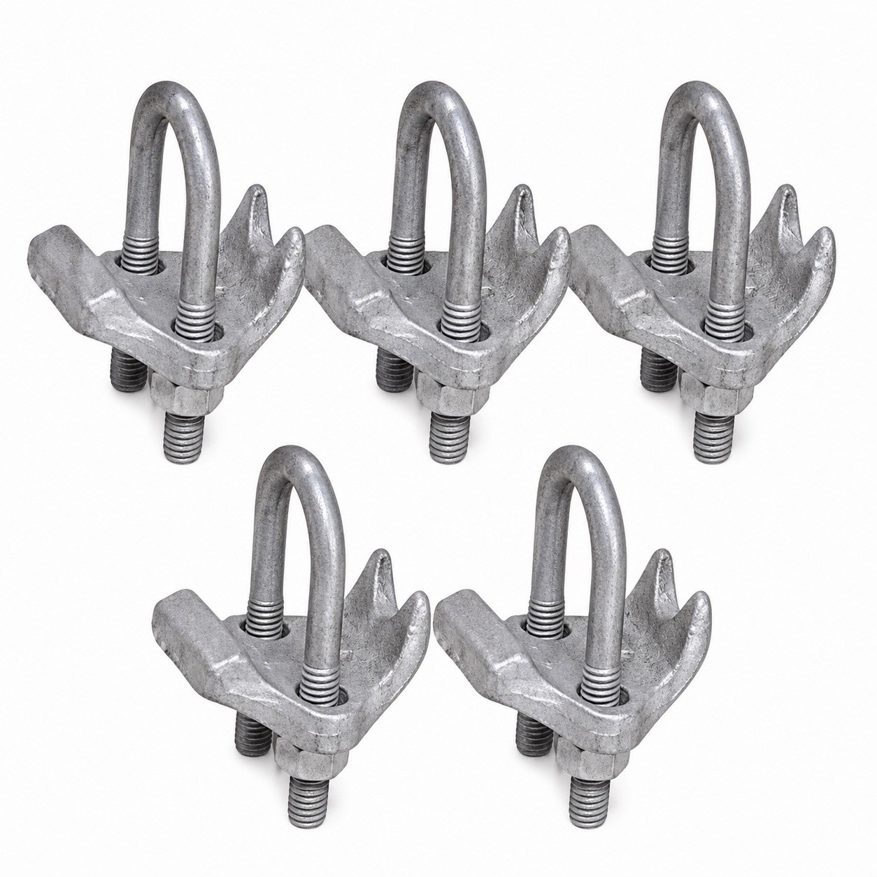 Lot of 5 Grainger 3KG70 Right Angle Beam Clamp 1-1/2” Conduit Pipe KRA-150M