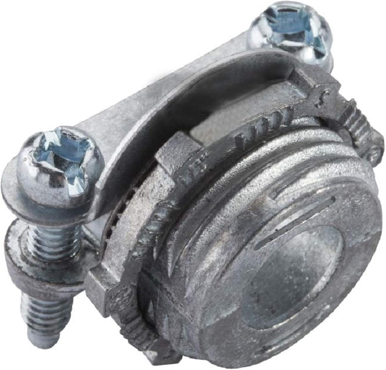 , 3/8 In. Flexible Metal Conduit (FMC) Combination Clamp Connector , 20570, 5 pe