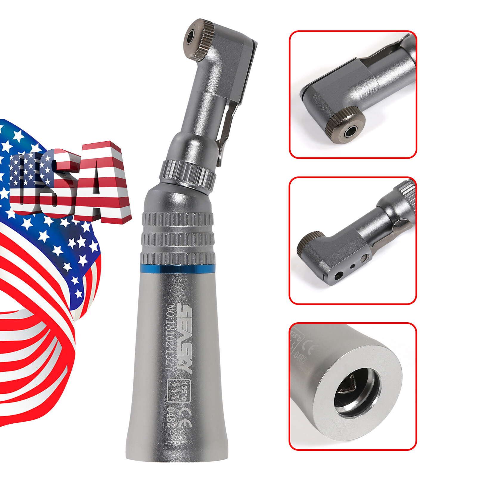 NSK Style E-type Dental Contra Angle Handpiece Slow Low Speed Attachment Latch P