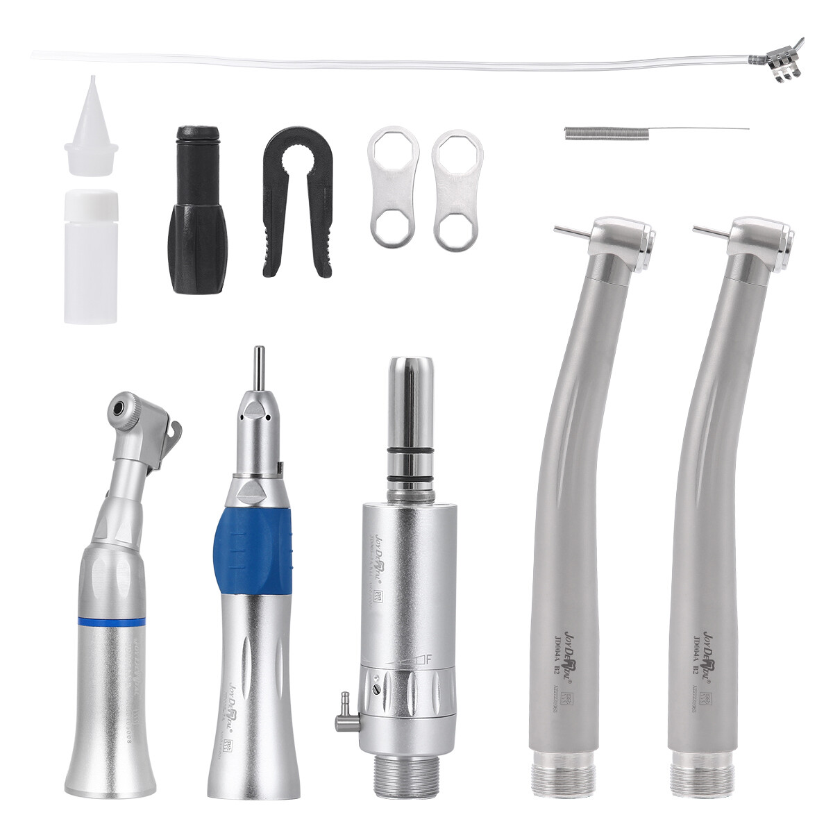 Joydental Dental Low High Speed Handpiece Kit/ Contra Angle+Straight+Air Motor